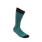 Fancy Men's Socks // Aqua Stripe