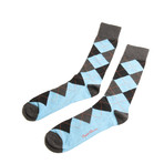 Fancy Men's Socks // Graphite Argyle