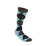 Fancy Men's Socks // Graphite Argyle