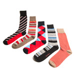 Fancy Men's Socks // 5-Pack, Warm