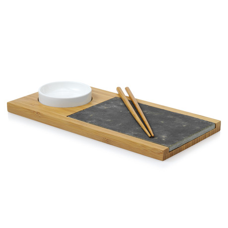 Sushi Sandstone Board w/ Bowl + Chopsticks 