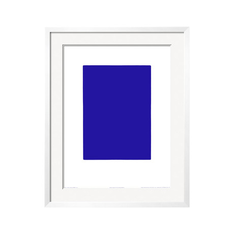 Untitled, Blue Monochrome, c.1961 (IKB73) (White Frame)