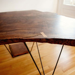 Claro Walnut Slab Desk (Slab 1)