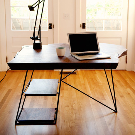 Claro Walnut Slab Desk (Slab 1)