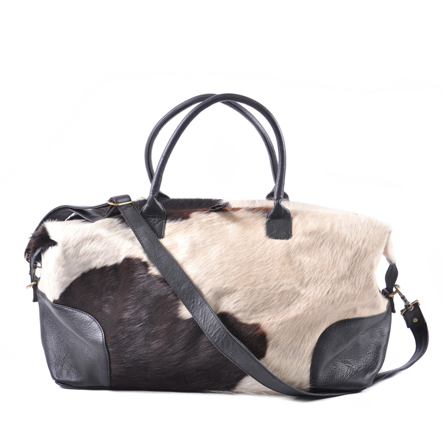 Cowhide Leather Weekender // Aston Found Object Touch of Modern