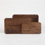 Rhombic Serving Tray + Cutting Board // Walnut (10.5" L x 7" W x 1" H)