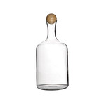 Glass Type 2 Bottle w/ Wood Ball Cap