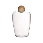 Glass Type 5 Bottle w/ Wood Ball Cap