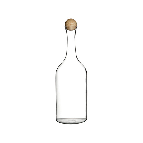 Glass Type 1 Bottle w/ Wood Ball Cap