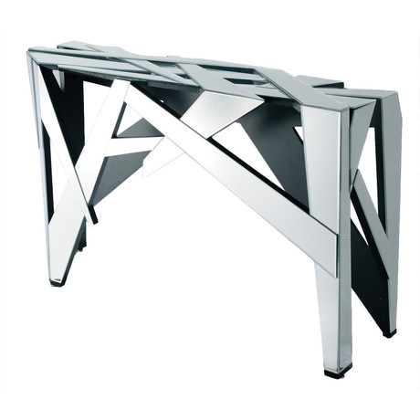 Mirrored Shards Console Table