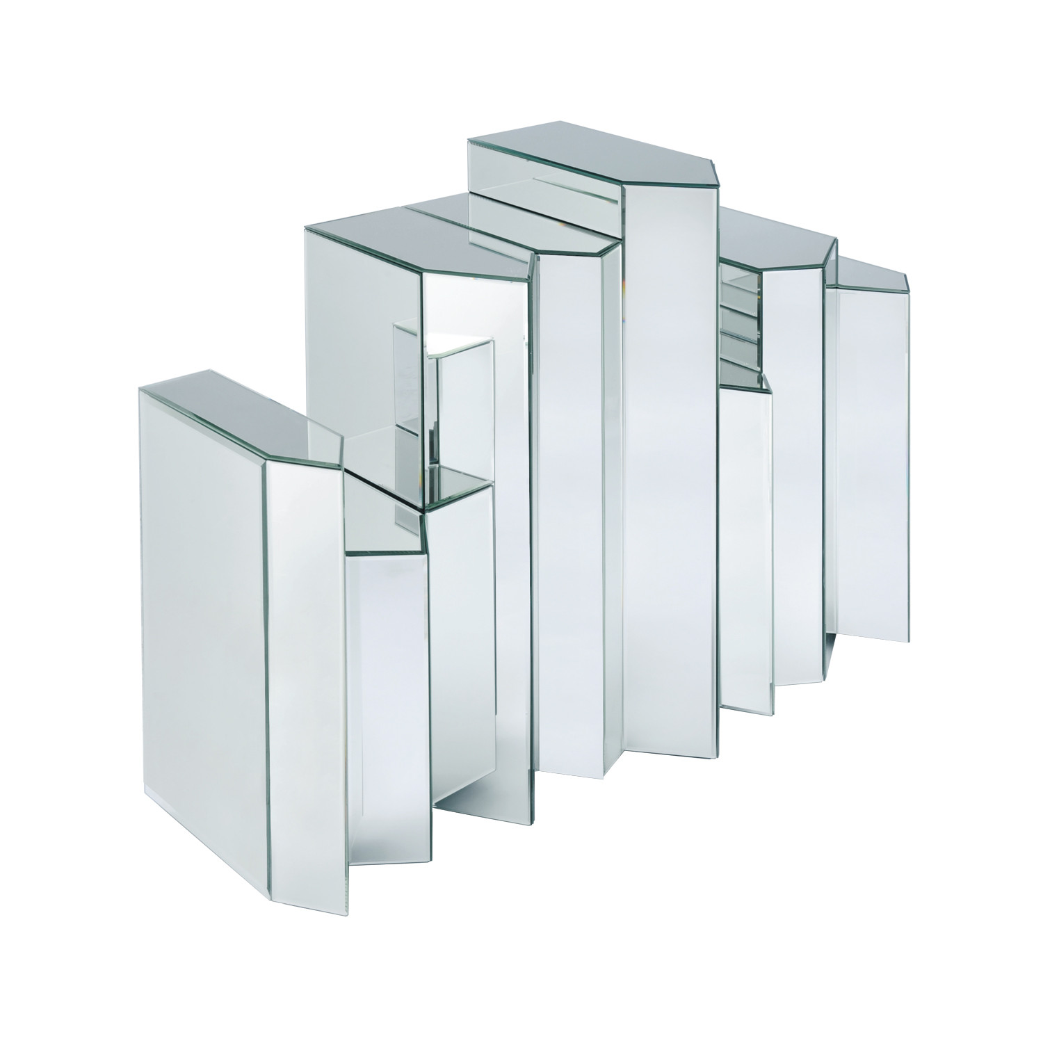 Mirrored Step Pillar - DK Living Furniture - Touch of Modern