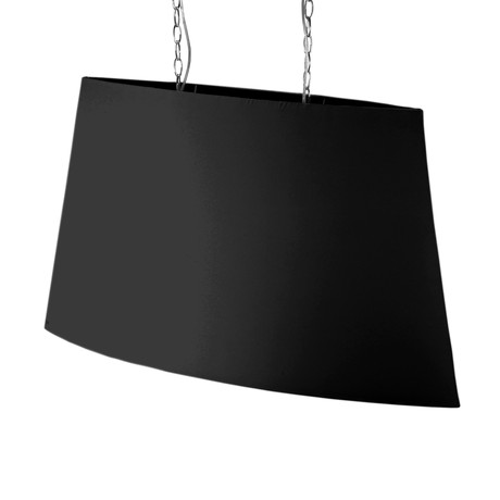 Metal Chandelier w/ Black Shade