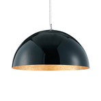 Resin Dome Pendant Lamp // Gloss Black