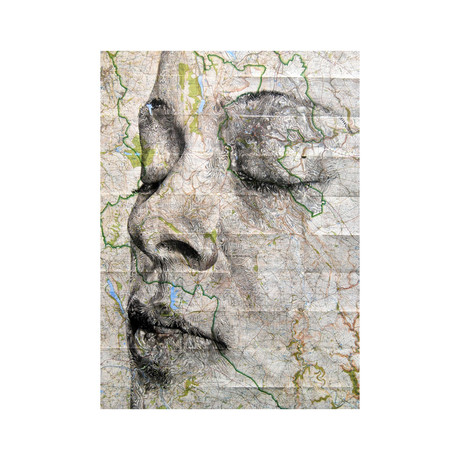 Peak District // Map Portrait, Limited Print