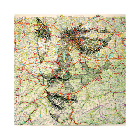 Deutschland // Map Portrait, Limited Print