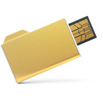 Folderix 4GB Flash Drive (Purple)