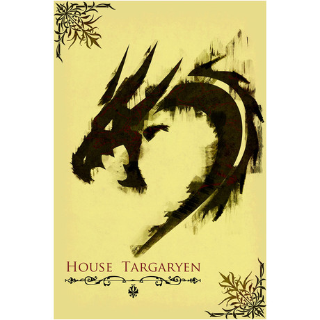 Game of Thrones Movie Poster // House Targaryen (12" x 16")
