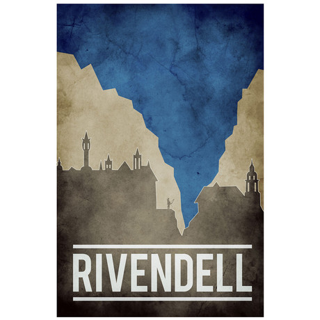 Lord of the Rings Movie Poster // Rivendell (12" x 16")