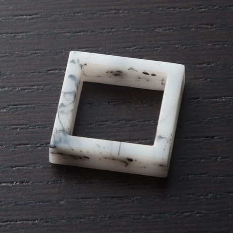 Marble Ring // Square (Size: 5)