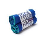 SportLite Hand + Face Towel // 2 Pack  (Smoke)
