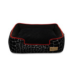 Lounge Bed //  Kalahari + Black (Small (24"L x 19"W x 7"H))