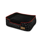 Lounge Bed //  Kalahari + Black (Small (24"L x 19"W x 7"H))