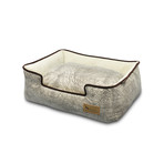 Lounge Bed //  Savannah + Grey (Small (24"L x 19"W x 7"H))