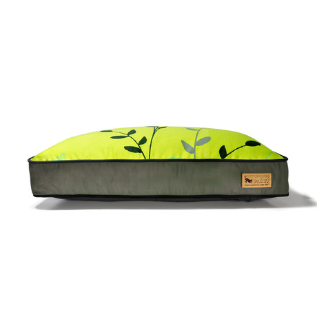 Greenery Rectangular Bed // Green (Small (28"L x 20"W x 4"H))