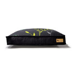 Greenery Rectangular Bed // Grey (Small (28"L x 20"W x 4"H))