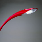 Calla LED Desk // Red (Warm White Bulb)