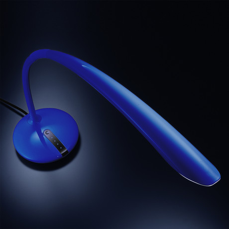Calla LED Desk // Blue (Warm White Bulb)