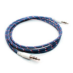 Auxiliary Collective Cable (Cross Stripe (Blue, Yelllow))