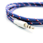 Auxiliary Collective Cable (Double Stripe (Red, Blue, Black))