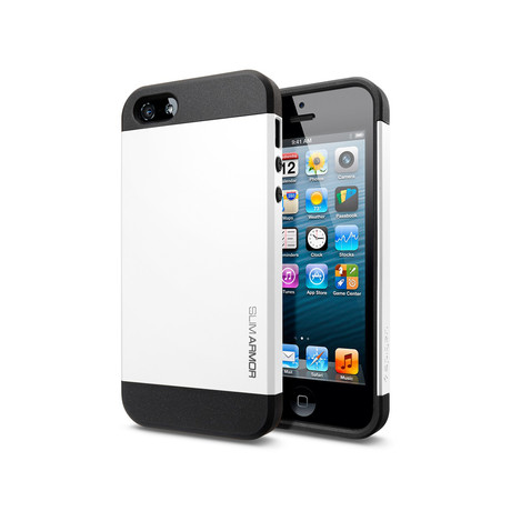 iPhone 5 Case Slim Armor // Smooth White