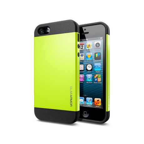 iPhone 5 Case Slim Armor // Lime
