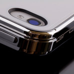 Leverage iPhone 4/4S Case // White, Chrome