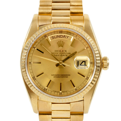 Rolex Day Date Presidential 18K Yellow Gold // c. 1970's, 1980's ...