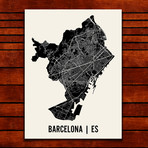 Barcelona Map Art Print