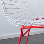 Knoll Bertoia Side Chair // White + Red
