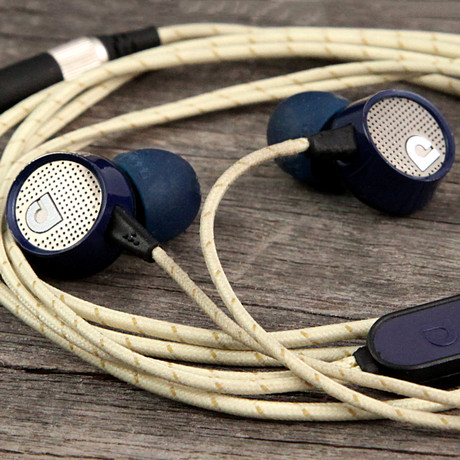 Audiofly AF56 In-Ear Headphone with Mic // Blue Tweed