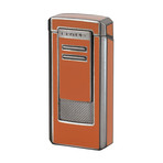Commander 46 Lighter w/ Cigar Punch // Gunmetal & Orange (Orange)