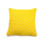 Geo Origami Pillow Cover // Yellow (24''L x 12''H)