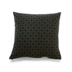 Geo Origami Pillow Cover // Black (24''L x 12''H)