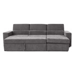 Clubber Sleeper Sectional (Left Chaise: Black/Brown)