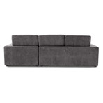 Clubber Sleeper Sectional (Left Chaise: Black/Brown)