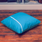 Fox Small Accent Pillow (Blue)