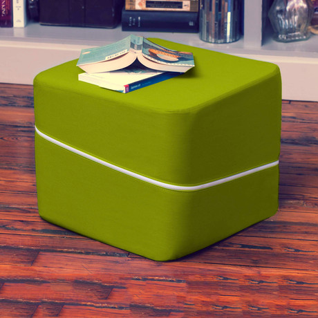 Decatur Square Ottoman (Lime Green)