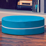 Kirkwood Round Stackable Floor Pillow // Set of 3 (Blue)