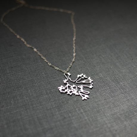 Small Jasmine Necklace (Steel)