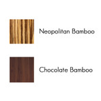 Sustain Bamboo Table // Espresso Frame (Neopolitan Bamboo Top)